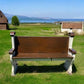 Vintage Wooden Church Pew, Porch Bench, Entry Foyer Bench, Dining Seating, C29