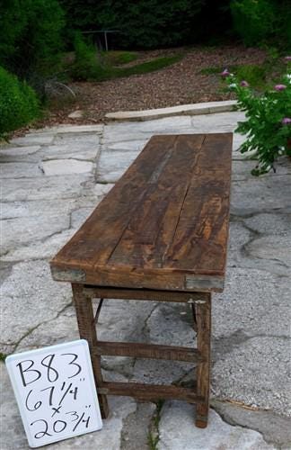 Rustic Folding Table, Vintage Dining Room Table, Kitchen Island, Sofa Table, B83