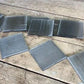 10 Luxfer Prism Clear Glass Tiles, 4x4 Frank Lloyd Wright Sawtooth Tiles