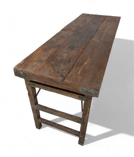 Rustic Folding Table, Vintage Dining Room Table, Kitchen Island, Sofa Table, B73