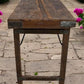 Rustic Folding Table, Vintage Dining Room Table, Kitchen Island, Sofa Table, B91