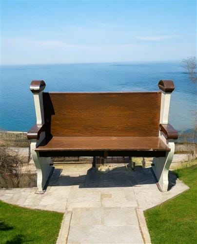 Vintage Wooden Church Pew, Porch Bench, Entry Foyer Bench, Dining Seating, C30