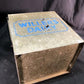 Willers Dairy Galvanized Milk Bottle Tin Box, Vintage Porch Delivery Carrier