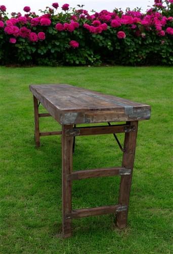 Rustic Folding Table, Vintage Dining Room Table, Kitchen Island, Sofa Table, B84