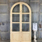 Arched French Double Door (48x96) 3 Pane Glass Door European Styled w Jamb OM6