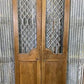 Vintage Indian Garden Gates, Teak Metal Carved Doors, Architectural Salvage A112