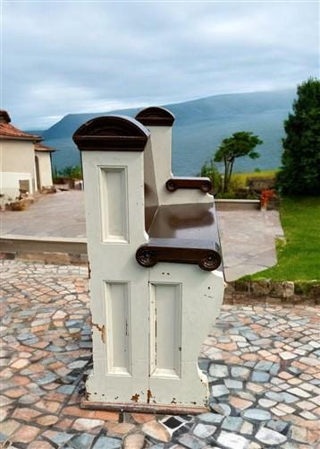 Vintage Wooden Church Pew, Porch Bench, Entry Foyer Bench, Dining Seating, C21