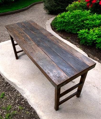 Rustic Folding Table, Vintage Dining Room Table, Kitchen Island, Sofa Table, B94