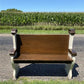 Vintage Wooden Church Pew, Porch Bench, Entry Foyer Bench, Dining Seating, C32