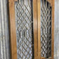 Vintage Indian Garden Gates, Teak Metal Carved Doors, Architectural Salvage A112