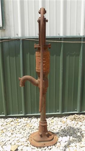 Well Water Pump, Cast Iron Cistern, Windmill Pitcher Pump, Modern Iron Works, GO