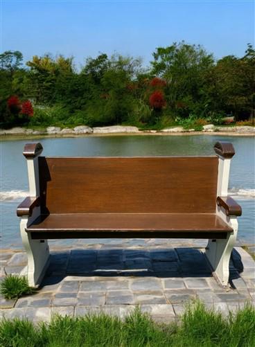 Vintage Wooden Church Pew, Porch Bench, Entry Foyer Bench, Dining Seating, C26