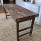 Rustic Folding Table, Vintage Dining Room Table, Kitchen Island, Sofa Table, B90