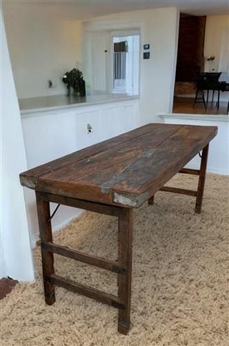 Rustic Folding Table, Vintage Dining Room Table, Kitchen Island, Sofa Table, B90