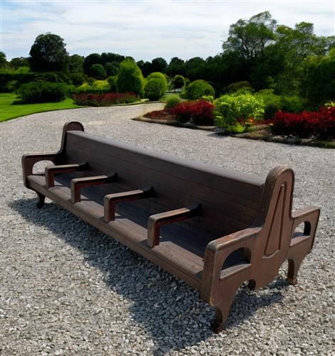 10' Train Station Bench Seat, Vintage Railroad Bench, Bus Station Bench, C