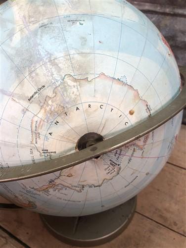 1960s Replogle Globe 12 Inch World Classic Stereo Relief, USSR, NS Vietnam