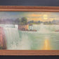 1920s Intinerant Art Landscape Painting, Original Art Waterfall, Landscape, N