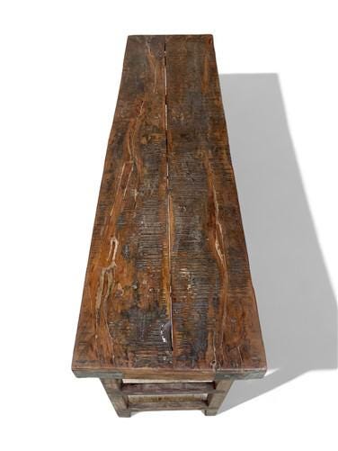 Rustic Folding Table, Vintage Dining Room Table, Kitchen Island, Sofa Table, B77