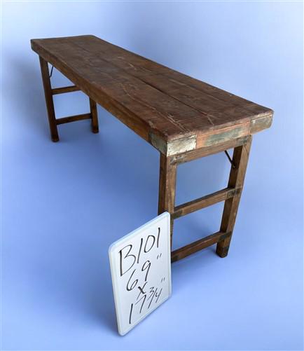 Rustic Folding Table, Vintage Dining Room Table, Kitchen Island, Sofa Table B101