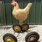 4 Vintage Metal Baby Buggy Wheels Pedal Car Garden Cart Pumpkin Wagon A52