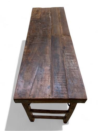 Rustic Folding Table, Vintage Dining Room Table, Kitchen Island, Sofa Table, B81