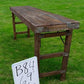 Rustic Folding Table, Vintage Dining Room Table, Kitchen Island, Sofa Table, B84