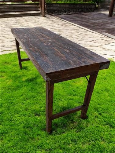 Rustic Folding Table, Vintage Dining Room Table, Kitchen Island, Sofa Table, B88