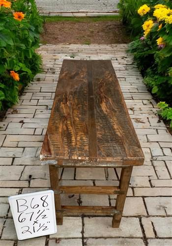 Rustic Folding Table, Vintage Dining Room Table, Kitchen Island, Sofa Table, B68