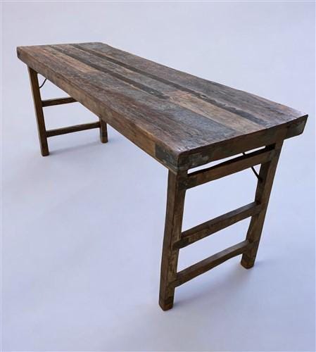 Rustic Folding Table, Vintage Dining Room Table, Kitchen Island, Sofa Table, B89