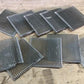 10 Luxfer Prism Clear Glass Tiles, 4x4 Frank Lloyd Wright Sawtooth Tiles