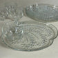 1950s Homestead Retro Snack Set, 4 Plates 4 Cups Federal Glass, Original Box B