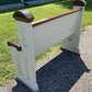 Vintage Wooden Church Pew, Porch Bench, Entry Foyer Bench, Dining Seating, C32