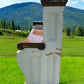 Vintage Wooden Church Pew, Porch Bench, Entry Foyer Bench, Dining Seating, C27