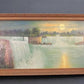 1920s Intinerant Art Landscape Painting, Original Art Waterfall, Landscape, N