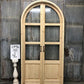 Arched French Double Door (48x96) 3 Pane Glass Door European Styled w Jamb OM6