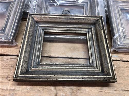 12 Gold Wood 4.5x3.5 Picture Photo Frames with Glass, Art Craft Supplies A