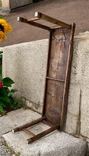 Rustic Folding Table, Vintage Dining Room Table, Kitchen Island, Sofa Table, B82