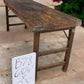 Rustic Folding Table, Vintage Dining Room Table, Kitchen Island, Sofa Table, B78