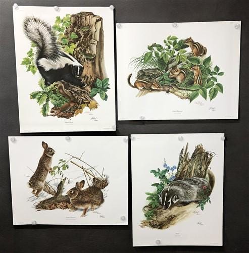 10 Richard Timm Signed Prints, 28x22 Wade Collection Lithograph Plates 1-10