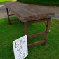 Rustic Folding Table, Vintage Dining Room Table, Kitchen Island, Sofa Table, B72