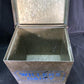 Willers Dairy Galvanized Milk Bottle Tin Box, Vintage Porch Delivery Carrier