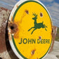 John Deere Sign, Metal Porcelain Sign, Advertising Sign, Farm Implement Sign A